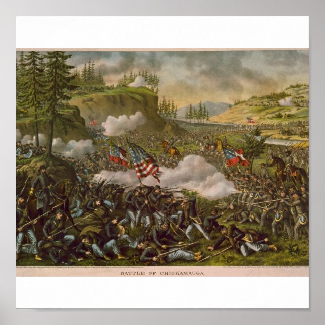 Póster Batalha de Chickamauga, publicada por volta de 189 (Frente)
