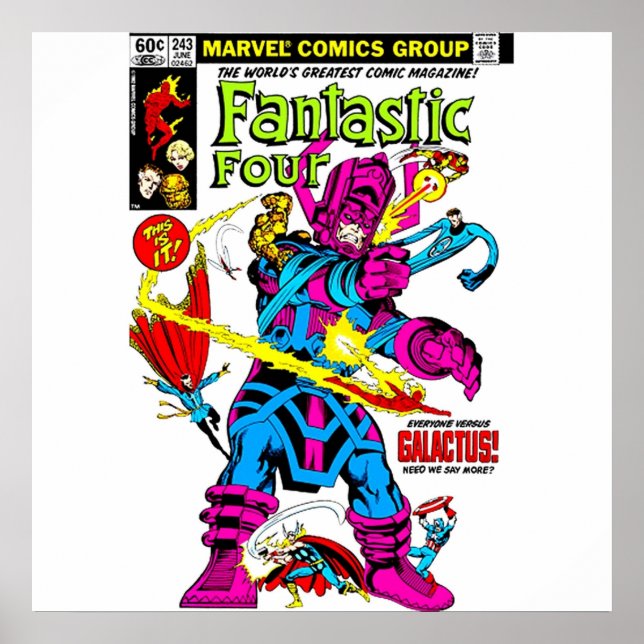 Poster Batalha de Galactus (Frente)