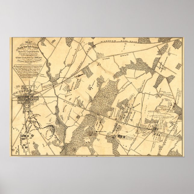 Póster Batalha de Gettysburg 12 (Frente)