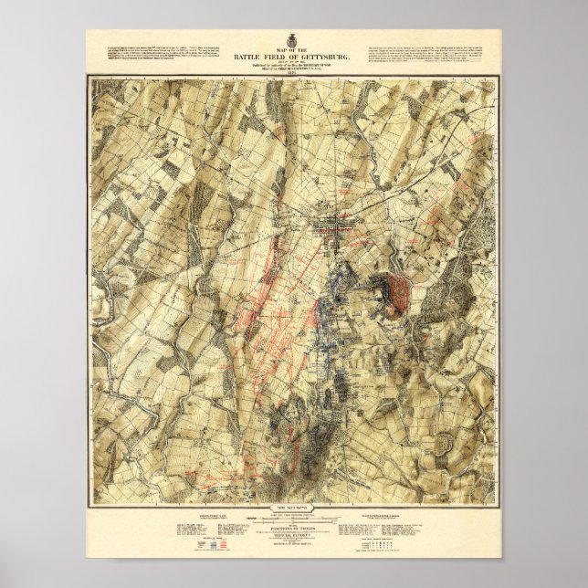 Poster Batalha de Gettysburg 15 (Frente)