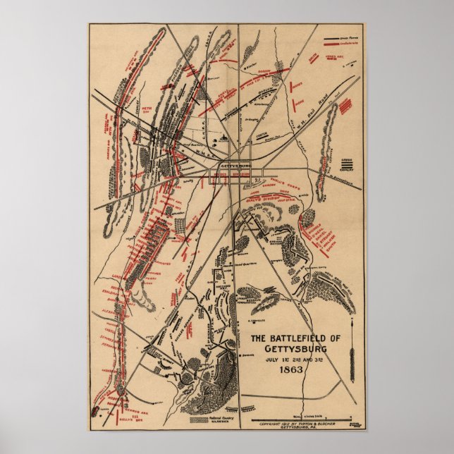 Póster Batalha de Gettysburg 6 (Frente)