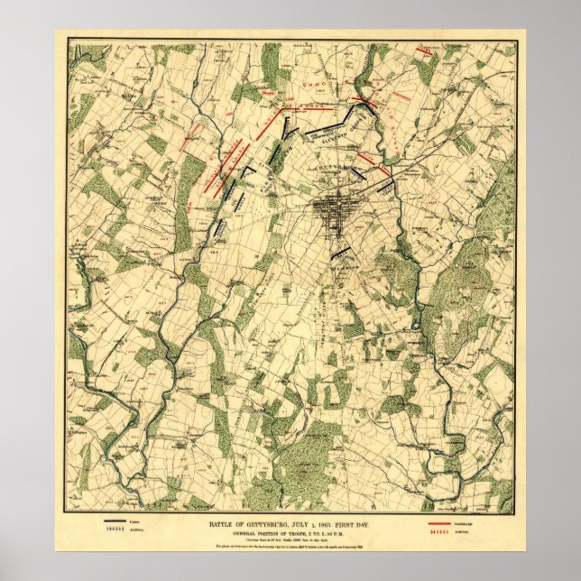 Póster Batalha de Gettysburg 9 (Frente)