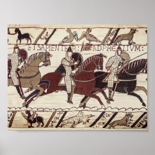 Poster Batalha de Hastings - Cavaleiros Norman (Frente)