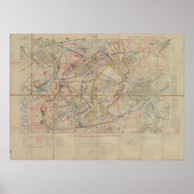 Poster Batalha de Hill 70 (Frente)