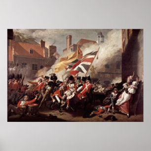 Póster Batalha de John Singleton Copley do jérsei