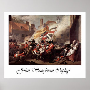 Póster Batalha de John Singleton Copley do jérsei