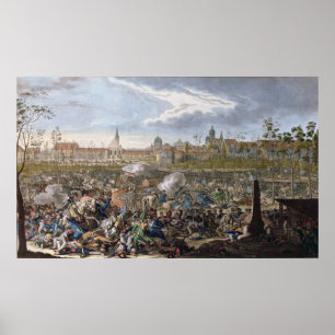Poster Batalha de Leipzig, o 19 de outubro de 1813