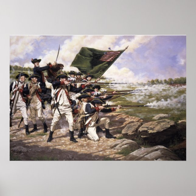 Poster Batalha de Long Island, Canvas Art (Frente)