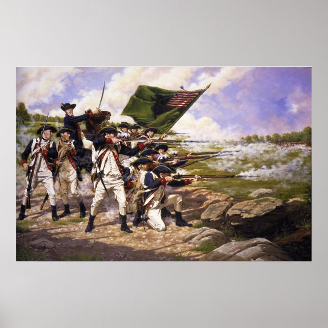 Póster Batalha de Long Island por Domenick D'Andrea (Frente)