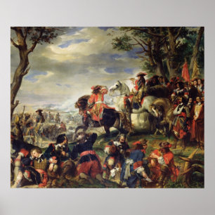 Poster Batalha de Marselha, o 4 de outubro de 1693, 1837
