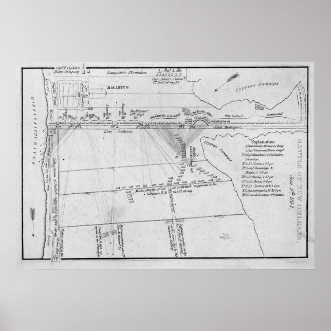 Poster Batalha de Nova Orleans (Frente)