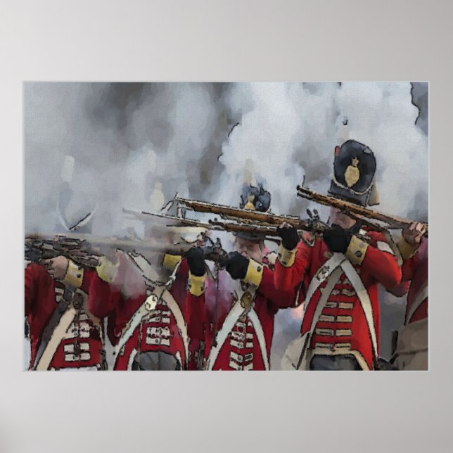 Póster Batalha de Nova Orleans, British Line (Frente)