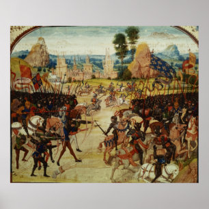 Póster Batalha de Poitiers, da crónica de Froissart