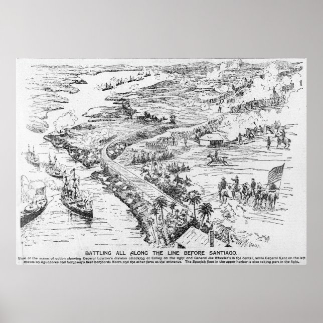 Póster Batalha de Santiago (Frente)