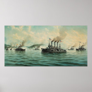 Poster Batalha de Santiago, Cuba