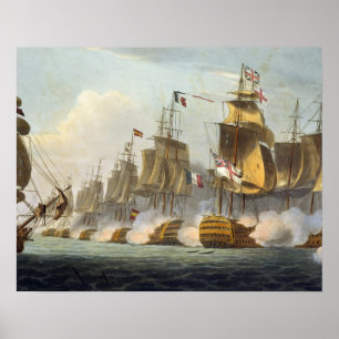 Póster Batalha de Trafalgar, o 21 de outubro de 1805, 'do