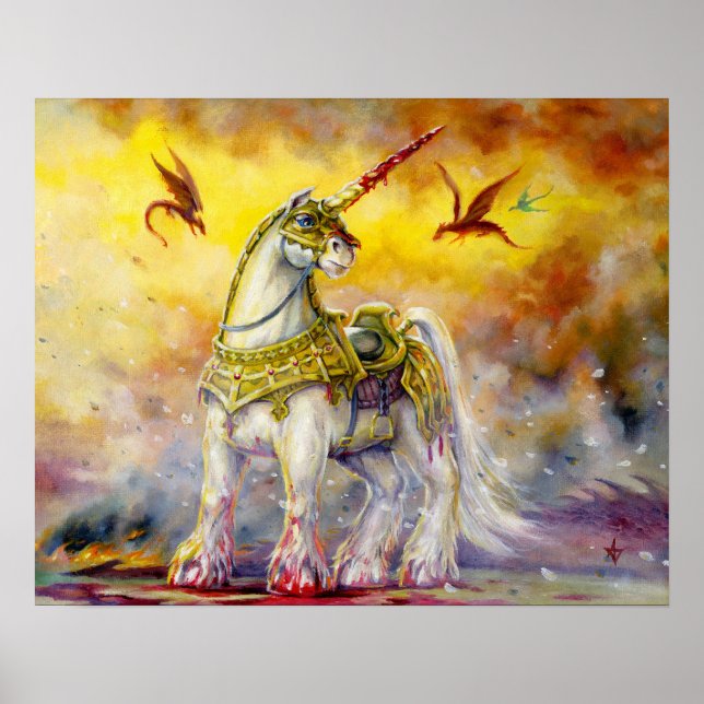 Poster Batalha de Unicórnio (Frente)