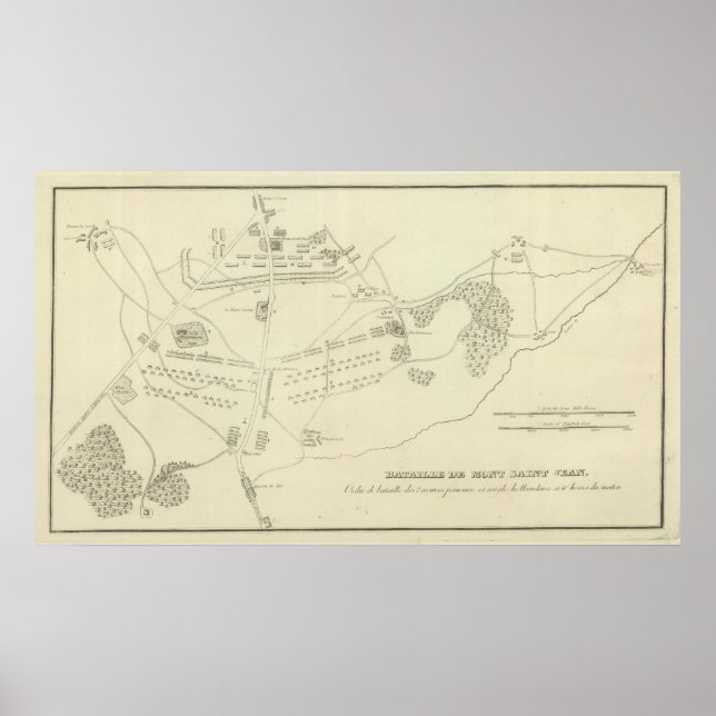 Poster Batalha de Waterloo na Bélgica (Frente)