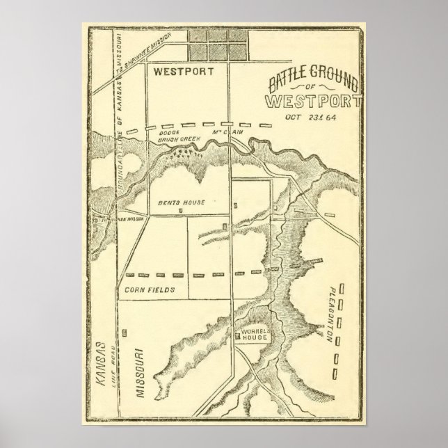 Poster Batalha de Westport (Frente)