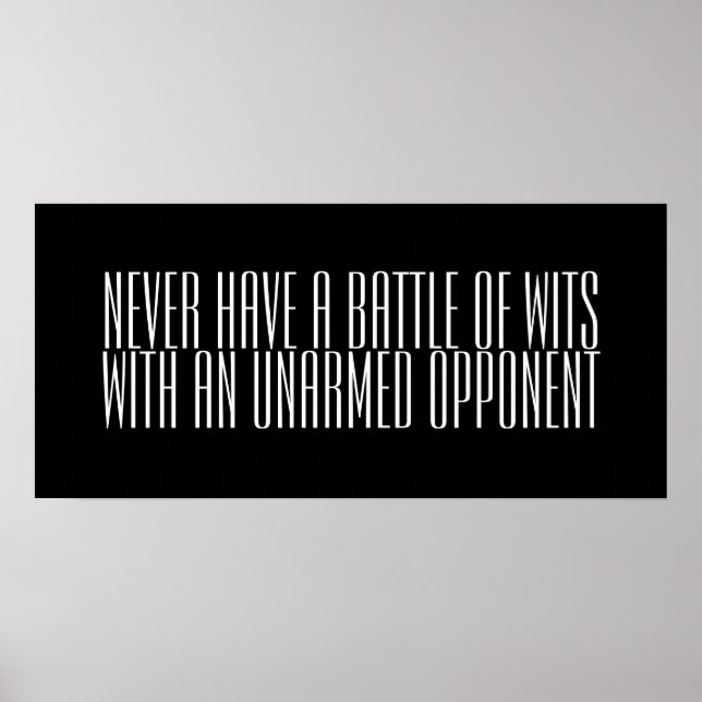 Póster Batalha de Wits (Frente)