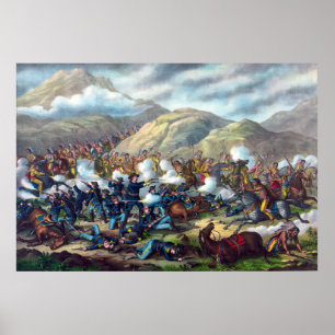 Poster Batalha do Big Horn Último Combate de Custer