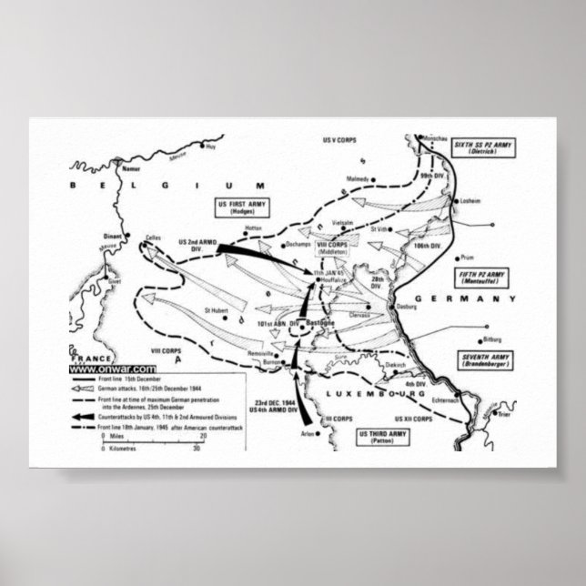 Póster Batalha do Bulge (Frente)