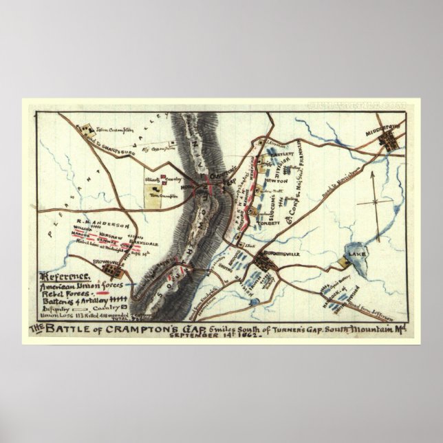 Póster Batalha do buraco de Crampton (Frente)