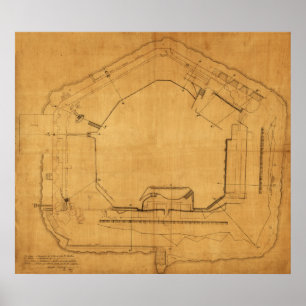 Poster Batalha do forte Sumter - guerra civil 2
