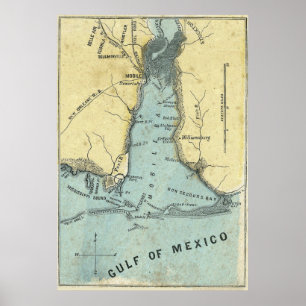 Poster Batalha do mapa da baía móvel