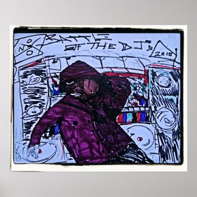 Póster batalha dos djs (Frente)