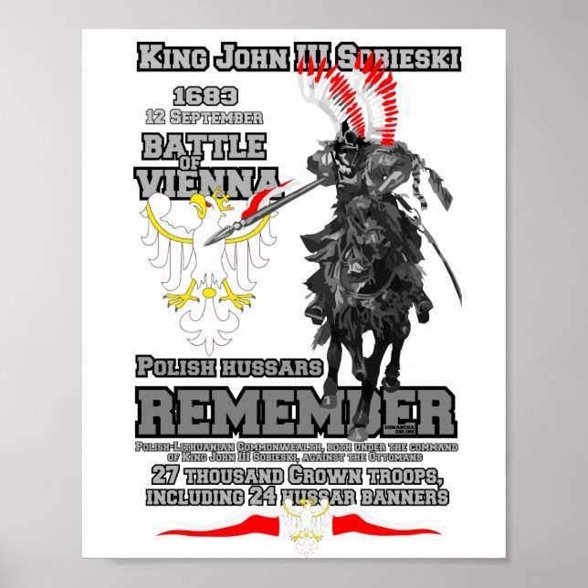 Poster Batalha dos Hussars Poloneses de Viena (Frente)