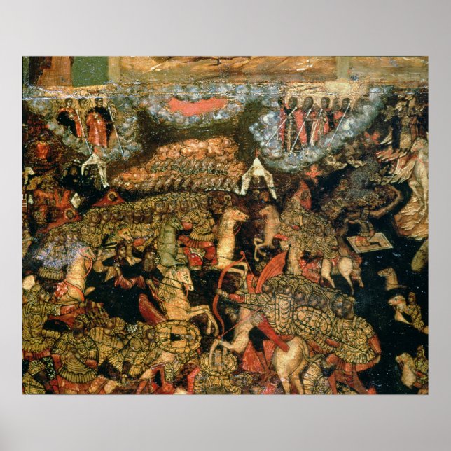 Poster Batalha entre as tropas russas e tártaras (Frente)