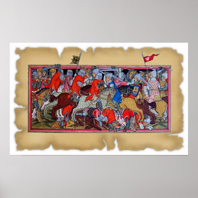 Póster Batalha Medieval (Frente)