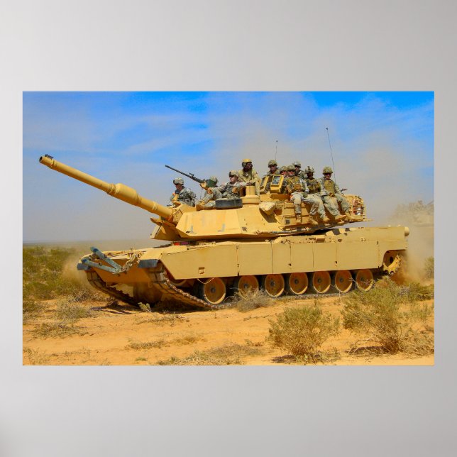 POSTER BATALHO AMERICANO - ABRAMS M1 (Frente)
