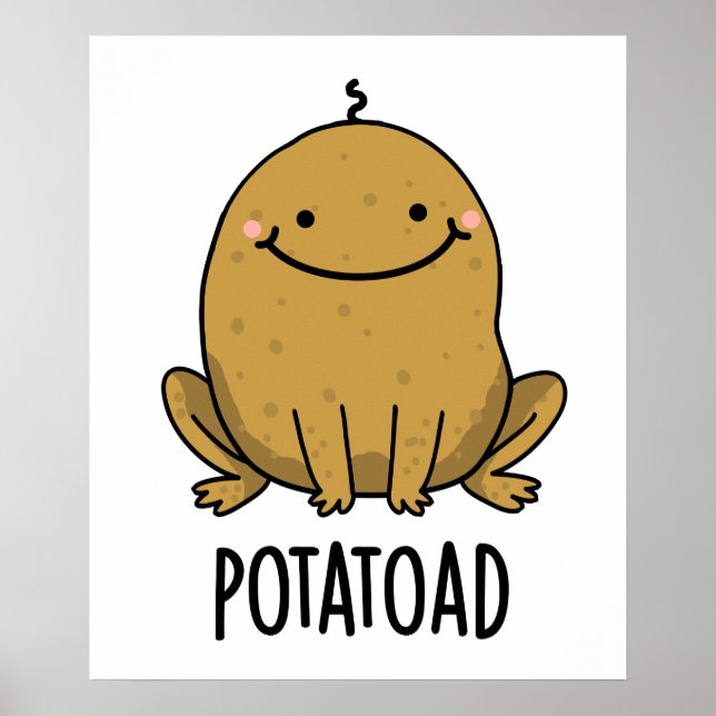 Poster Batata de Batata Engraçada Com Potatoad (Frente)
