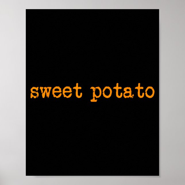 Poster Batata Doce E Batata Meio Grosseira  (Frente)