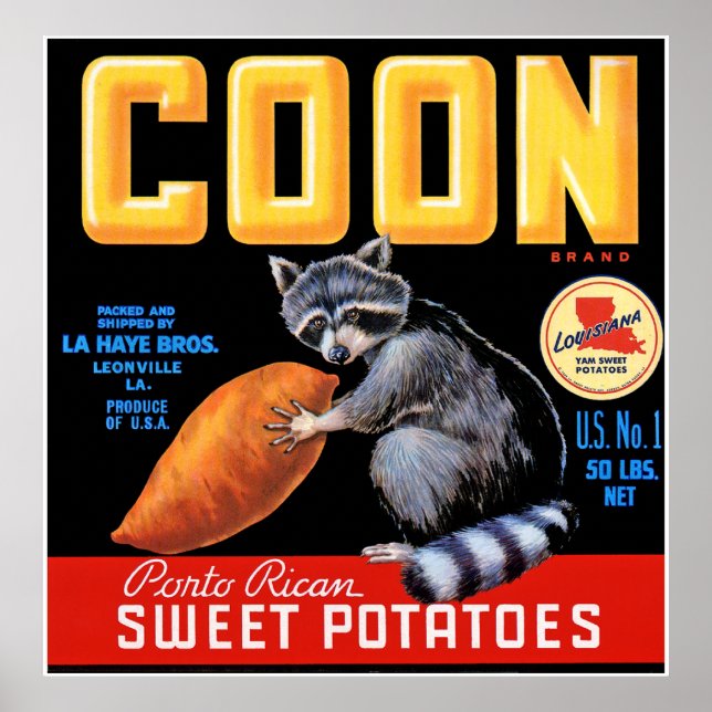 Poster Batata Doce Marca Coon (Frente)