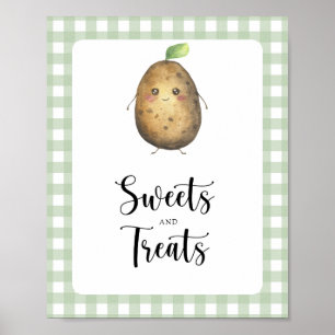 Poster Batata pequena - doces e guloseimas para chá de be