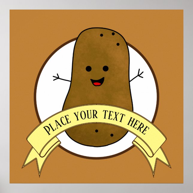 Poster Batata Personalizada Feliz (Frente)