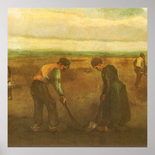 Póster Batata que planta por Vincent van Gogh, arte do