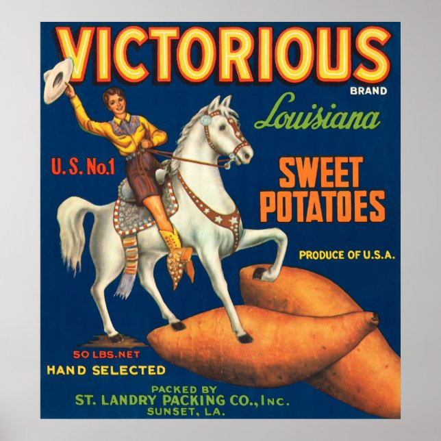 Poster Batatas doces vitoriosas (Frente)
