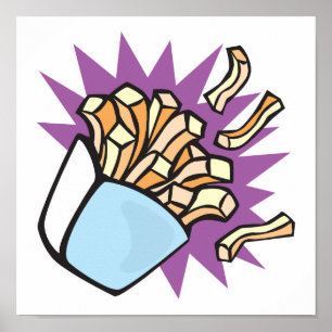 Póster batatas fritas