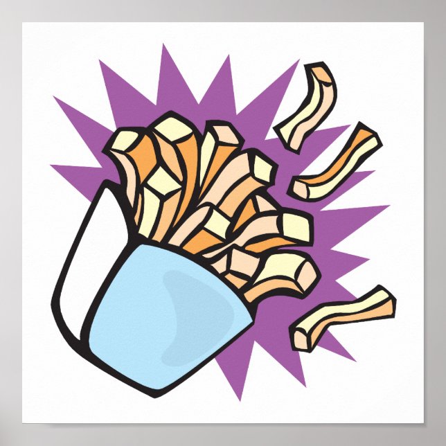 Póster batatas fritas (Frente)