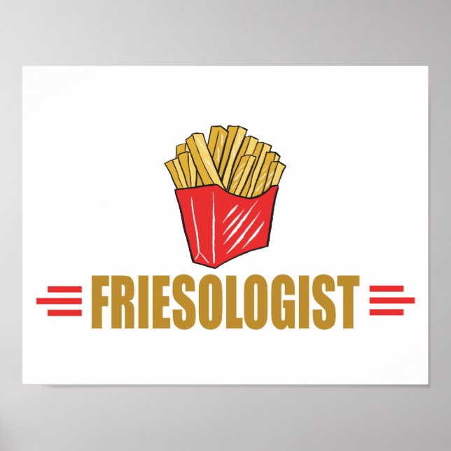 Póster Batatas Fritas Divertidas (Frente)