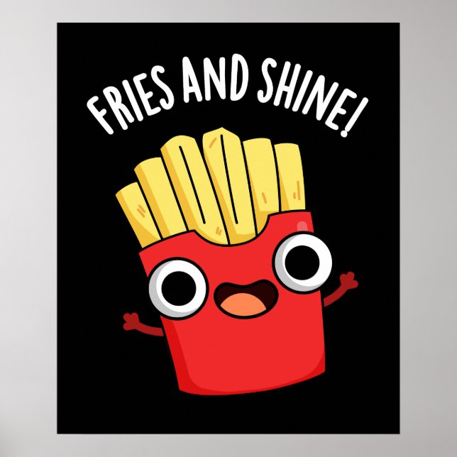 Poster Batatas Fritas E Brilham Piadas Engraçadas De Comi (Frente)