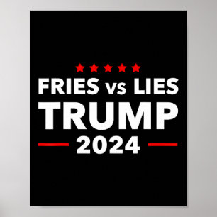 Poster Batatas Fritas Vs Mentiras Trump 2024 Batatas Frit