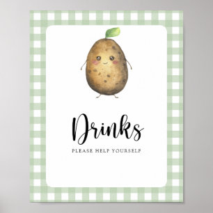 Poster Batatinha - Bebidas sirvam-se a si próprios