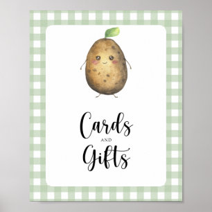 Poster Batatinha - cartas e presentes chá de bebê