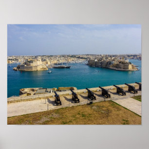 Poster Bateria de Saudação de Malta Canhões do Grande Por