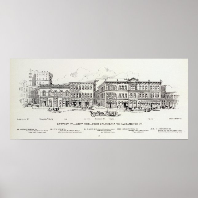 Póster Bateria do oeste da Califórnia e Sacramento (Frente)